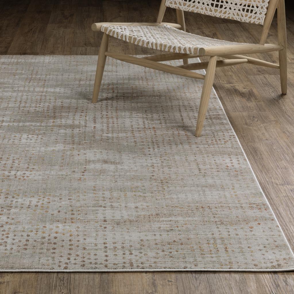 Oriental Weavers Mallory MAL10 Grey Rectangle Indoor Runner Distressed Pattern-