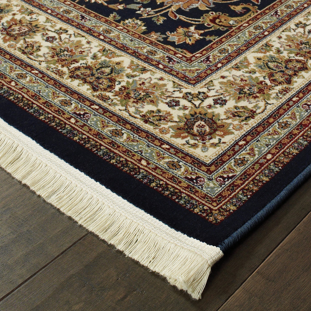Oriental Weavers Masterpiece 033B2 Multicolor Rectangle Indoor Area Rug - Exquisite Stain Resistant Traditional Rug with Medallion Design-