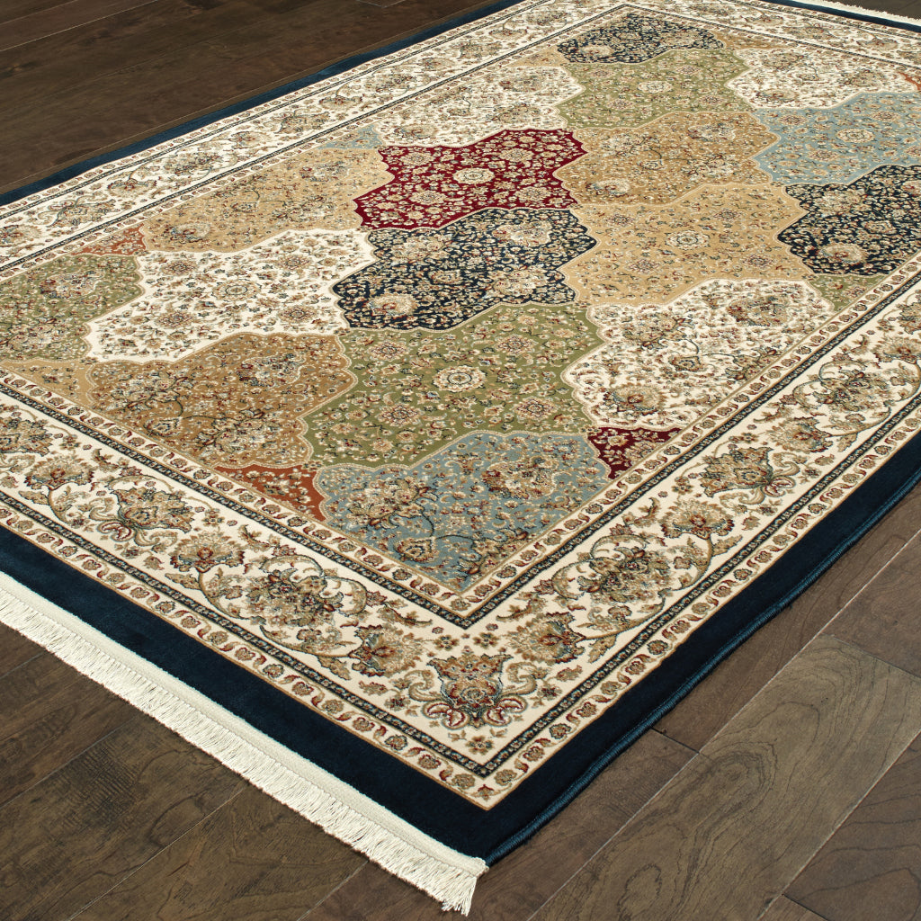 Oriental Weavers Masterpiece 1331X Multicolor Rectangle Indoor Area Rug - Exquisite Stain Resistant Traditional Rug with Geometric Design-