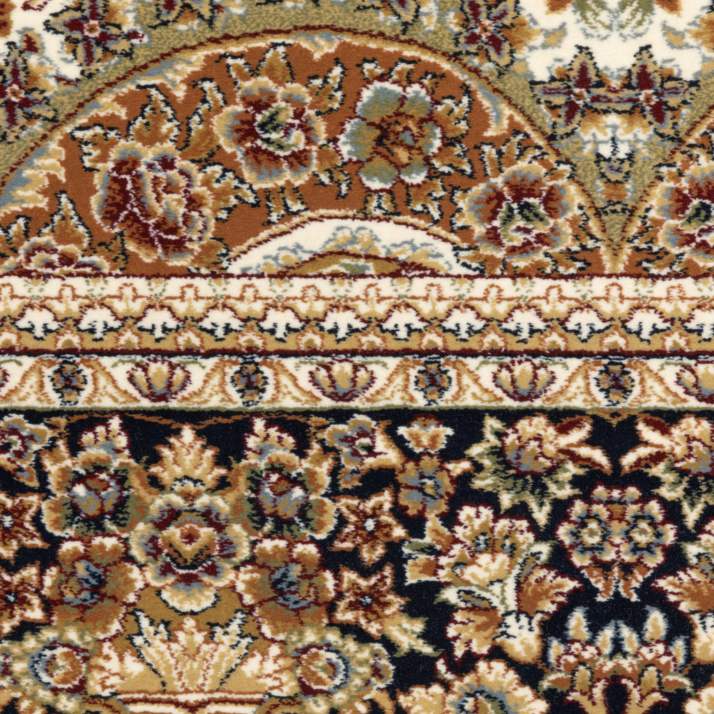 Oriental Weavers Masterpiece 1802W Multicolor Rectangle Indoor Area Rug - Exquisite Stain Resistant Traditional Rug with Medallion Design-