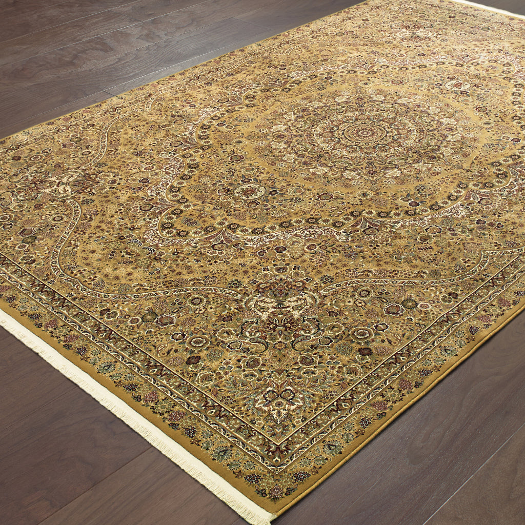 Oriental Weavers Masterpiece 8022J Multicolor Rectangle Indoor Area Rug - Exquisite Stain Resistant Traditional Rug with Medallion Design-