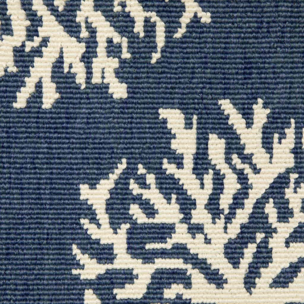Oriental Weavers Meridian 7420A Navy Rectangle Indoor/Outdoor Area Rug Novelty Pattern-