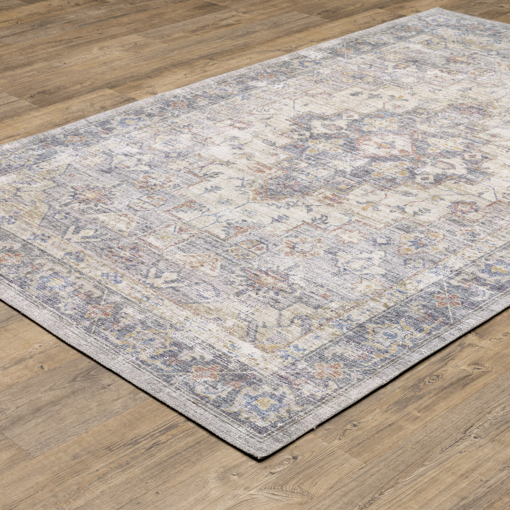 Oriental Weavers Myers Park MYP02 Multicolor Rectangle Indoor Area Rug - Easy Care Stain Resistant Low Pile Rug with Oriental Design-