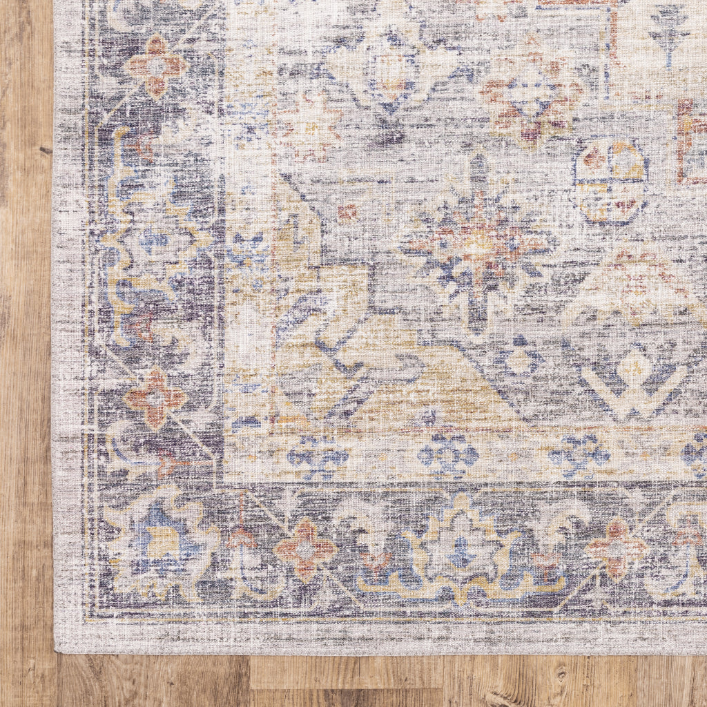 Oriental Weavers Myers Park MYP02 Multicolor Rectangle Indoor Area Rug - Easy Care Stain Resistant Low Pile Rug with Oriental Design-
