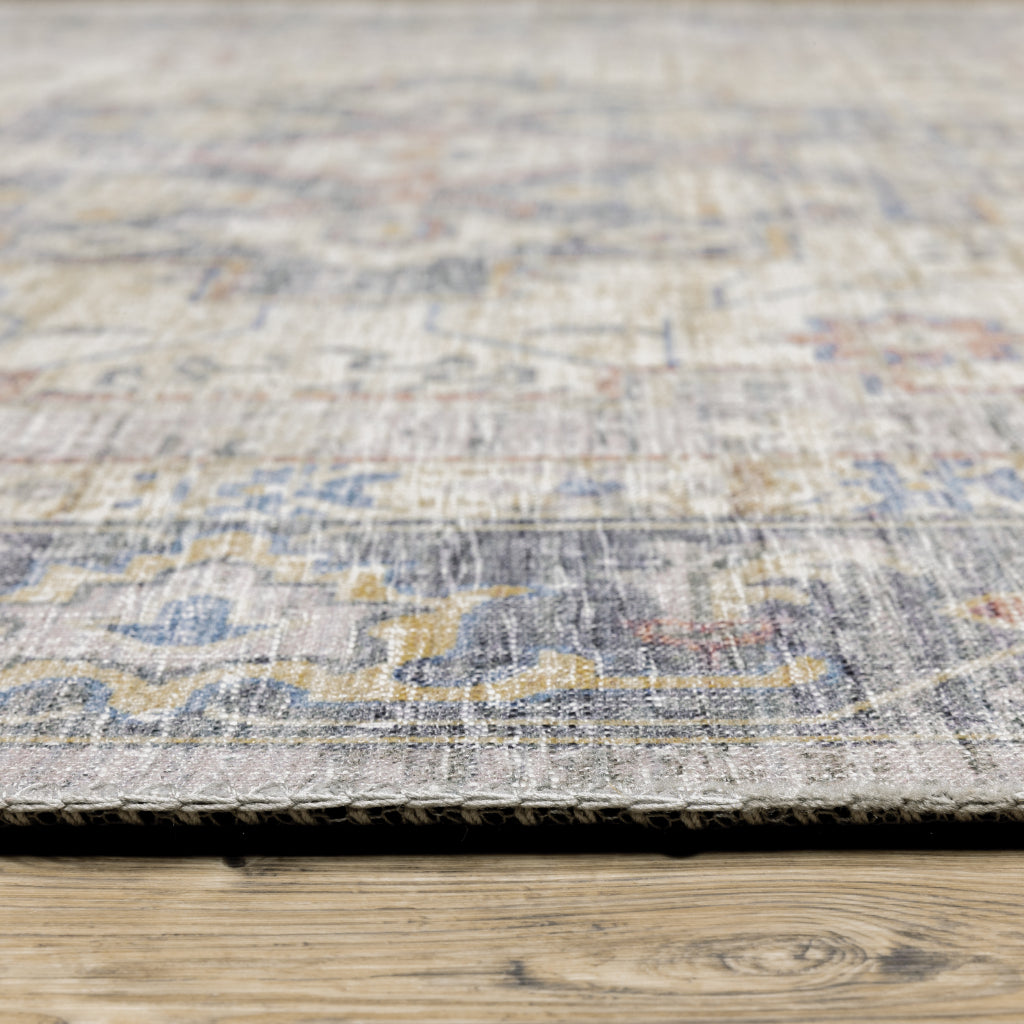 Oriental Weavers Myers Park MYP02 Multicolor Rectangle Indoor Area Rug - Easy Care Stain Resistant Low Pile Rug with Oriental Design-