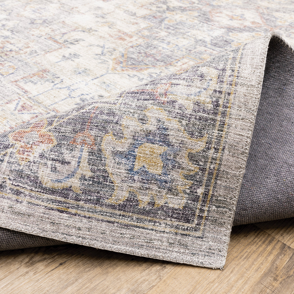 Oriental Weavers Myers Park MYP02 Multicolor Rectangle Indoor Area Rug - Easy Care Stain Resistant Low Pile Rug with Oriental Design-