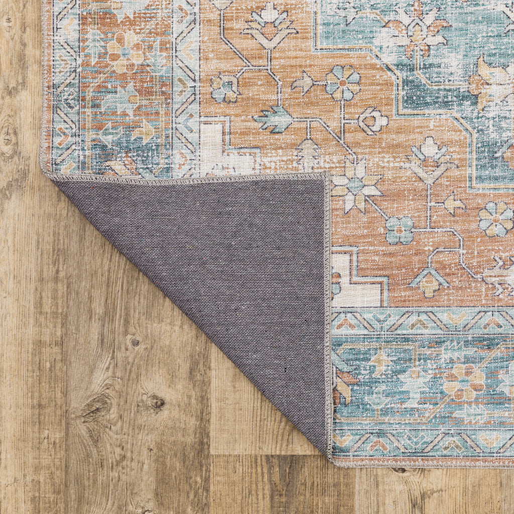 Oriental Weavers Myers Park MYP03 Multicolor Rectangle Indoor Area Rug - Easy Care Stain Resistant Low Pile Rug with Oriental Design-