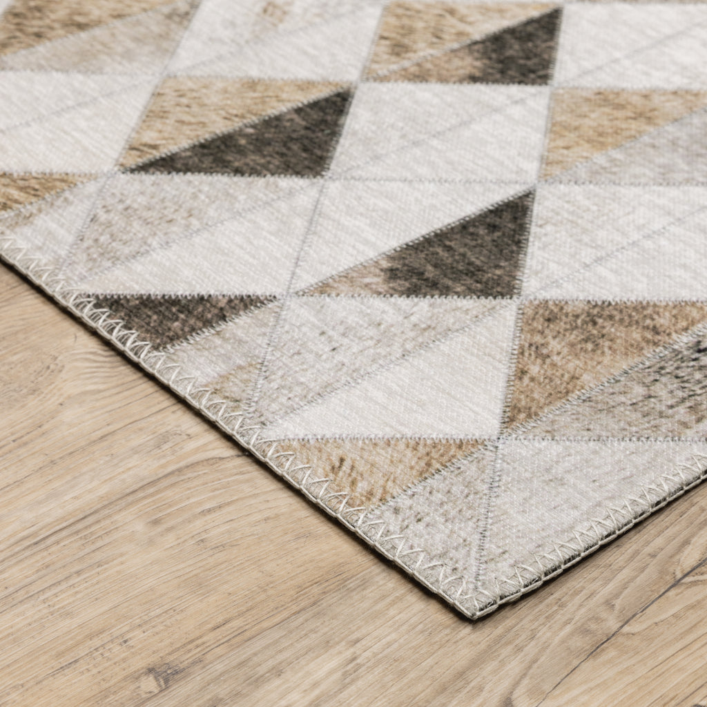 Oriental Weavers Myers Park MYP18 Multicolor Rectangle Indoor Area Rug - Easy Care Stain Resistant Low Pile Rug with Geometric Design-