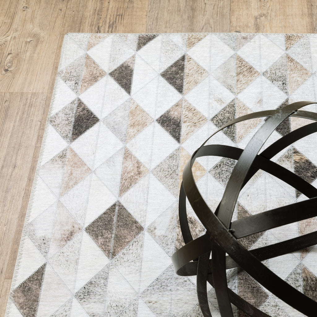 Oriental Weavers Myers Park MYP18 Multicolor Rectangle Indoor Area Rug - Easy Care Stain Resistant Low Pile Rug with Geometric Design-