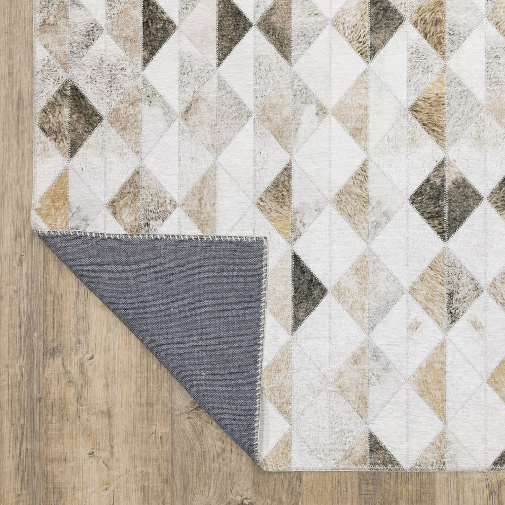 Oriental Weavers Myers Park MYP18 Multicolor Rectangle Indoor Area Rug - Easy Care Stain Resistant Low Pile Rug with Geometric Design-