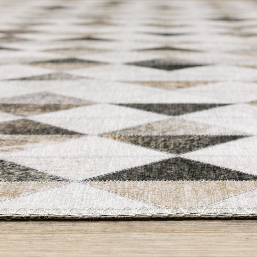 Oriental Weavers Myers Park MYP18 Multicolor Rectangle Indoor Area Rug - Easy Care Stain Resistant Low Pile Rug with Geometric Design-