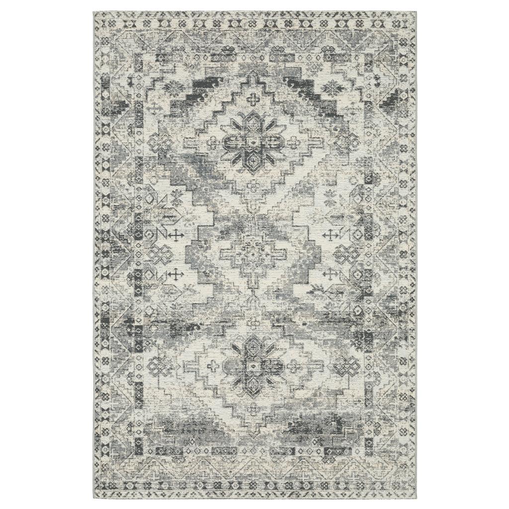 Oriental Weavers Naples 1346Z Grey Rectangle Indoor/Outdoor Area Rug Oriental Pattern-