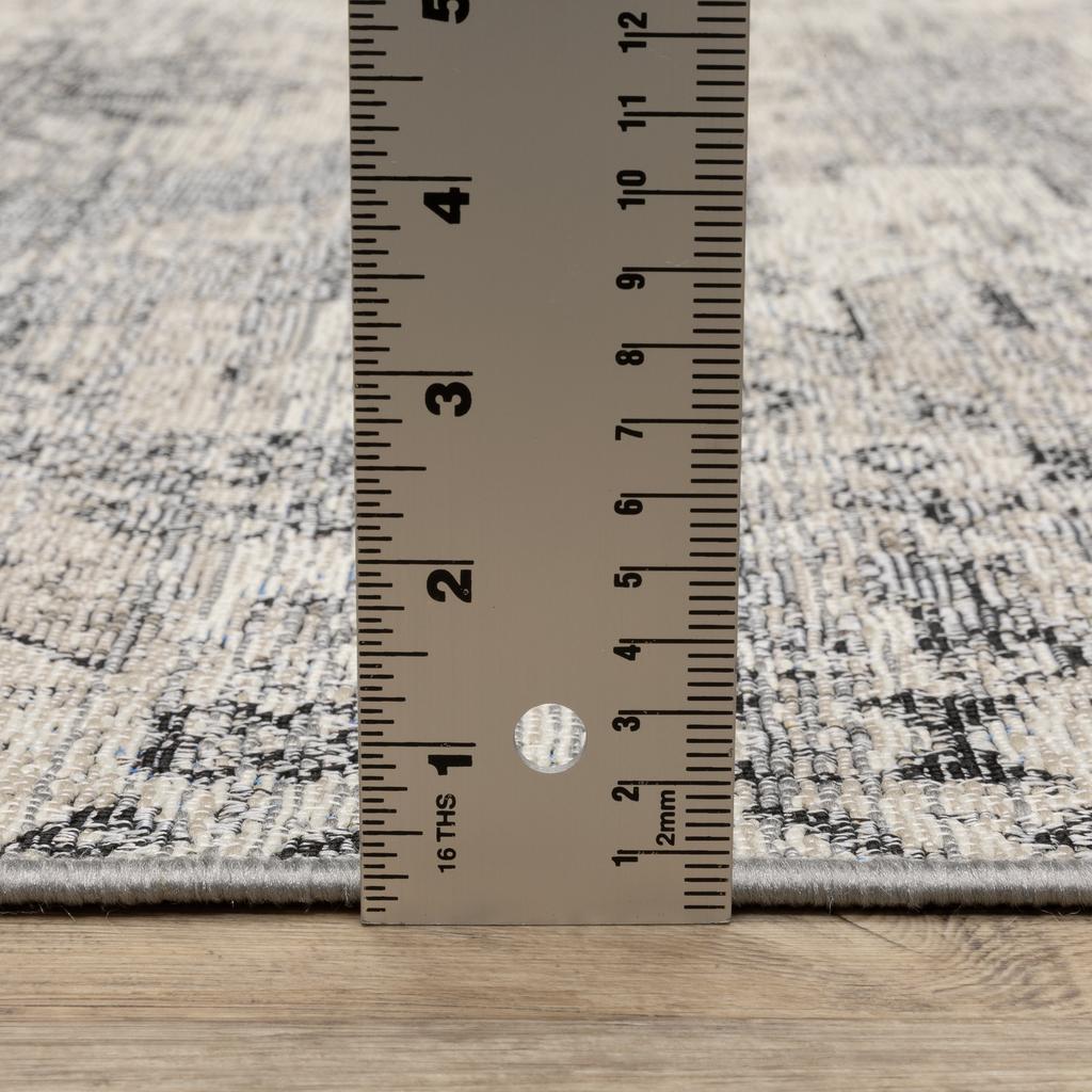 Oriental Weavers Naples 1346Z Grey Rectangle Indoor/Outdoor Area Rug Oriental Pattern-