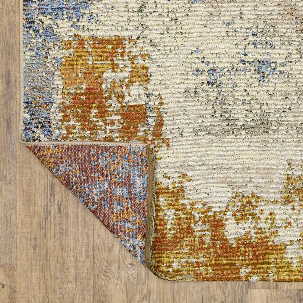 Oriental Weavers Naples 292XI Beige Rectangle Indoor/Outdoor Area Rug Abstract Pattern-