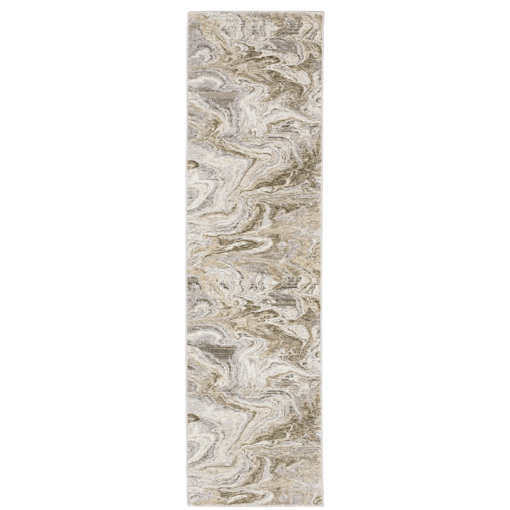 Oriental Weavers Nebulous 530E9 Multicolor Rectangle Indoor Runner - Low Pile Modern Rug with Abstract Design-