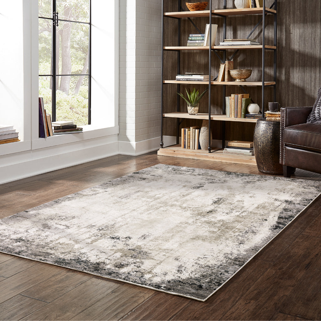 Oriental Weavers Nebulous 7151E Multicolor Rectangle Indoor Area Rug - Low Pile Modern Rug with Abstract Design-