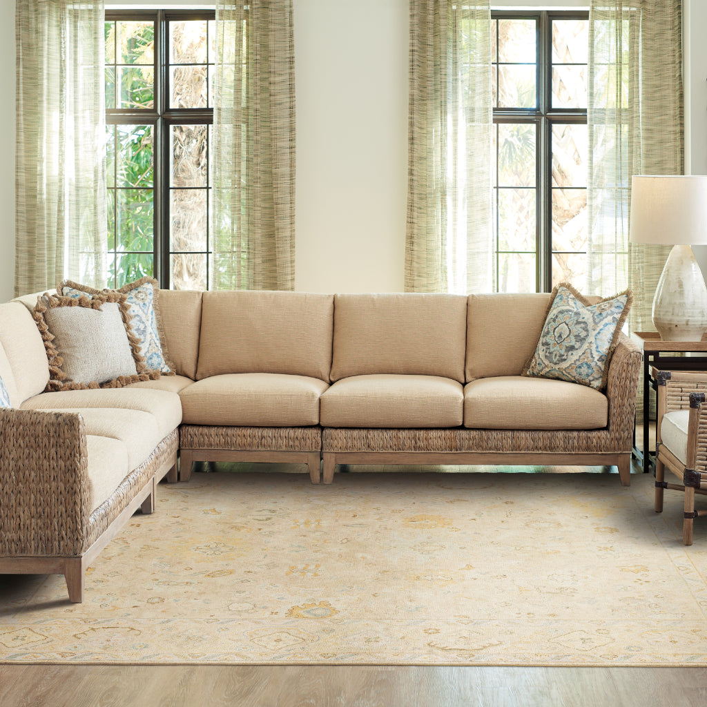 Oriental Weavers Palace 10301 Multicolor Rectangle Indoor Area Rug - Luxurious Hand Knotted Rug Made of 100% Wool with Oriental Design-