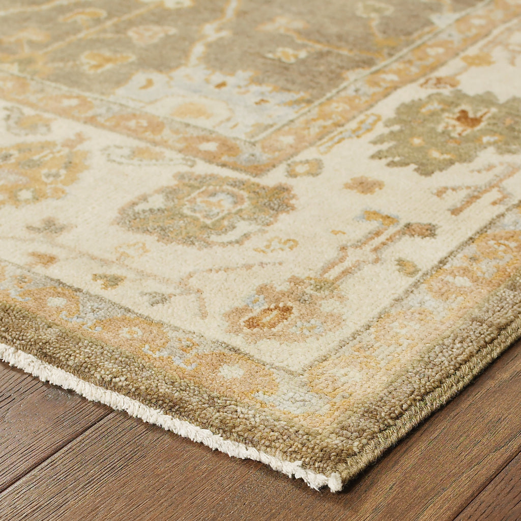 Oriental Weavers Palace 10302 Multicolor Rectangle Indoor Area Rug - Luxurious Hand Knotted Rug Made of 100% Wool with Oriental Design-