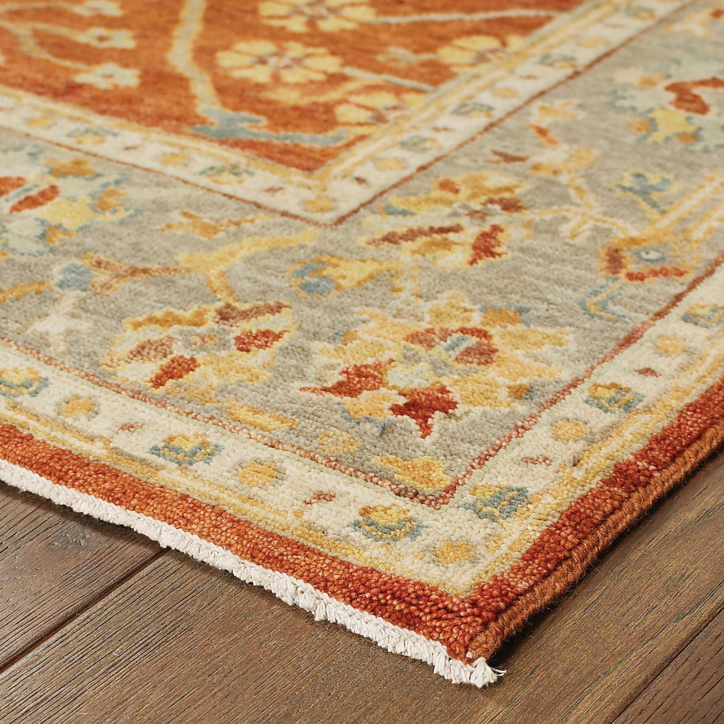 Oriental Weavers Palace 10305 Multicolor Rectangle Indoor Runner - Luxurious Hand Knotted Rug Made of 100% Wool with Oriental Design-