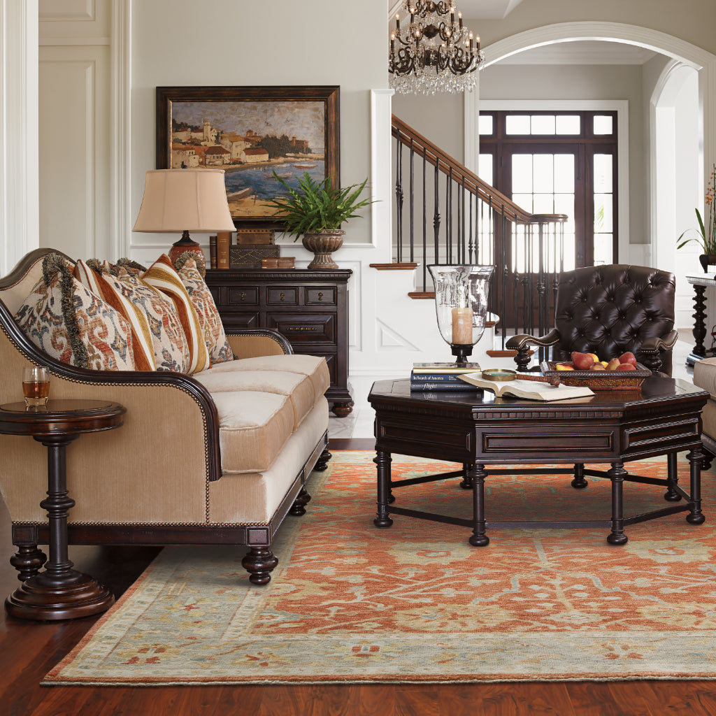 Oriental Weavers Palace 10306 Multicolor Rectangle Indoor Area Rug - Luxurious Hand Knotted Rug Made of 100% Wool with Oriental Design-