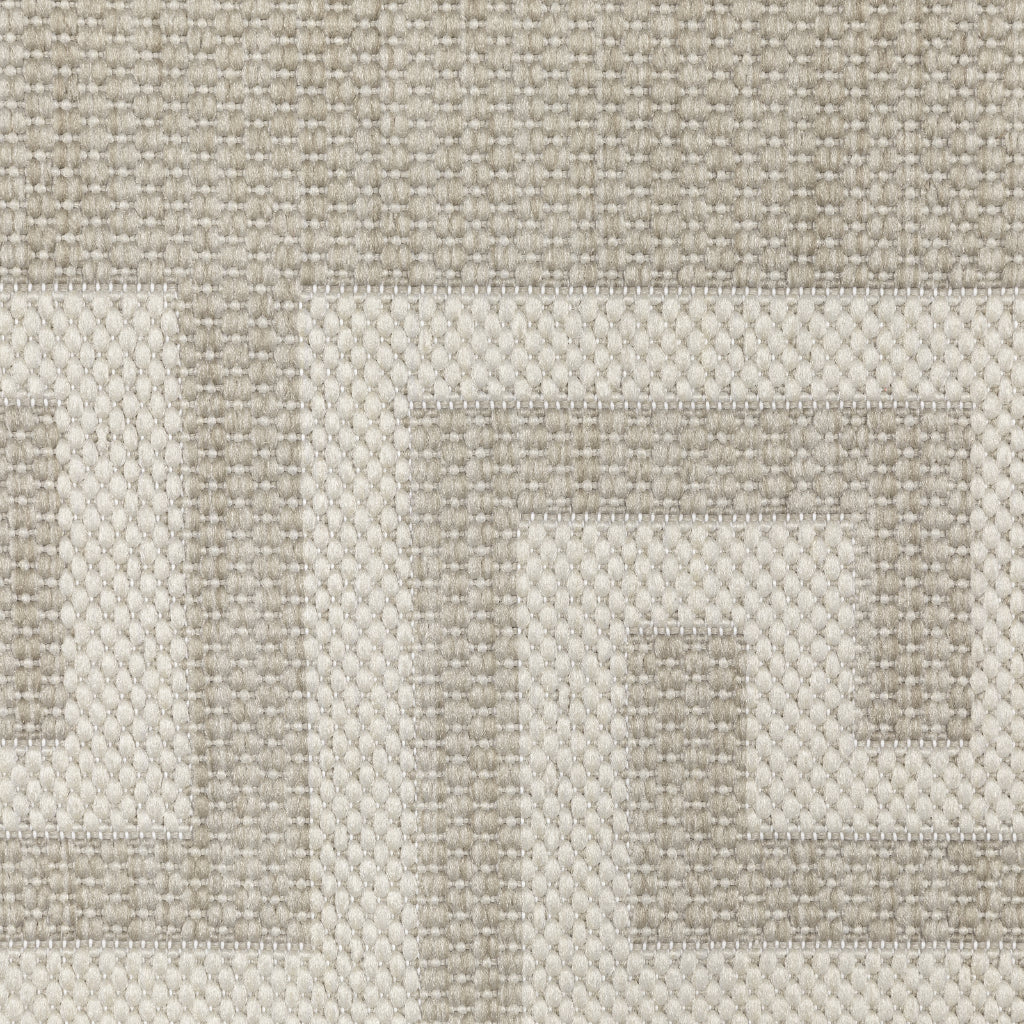 Oriental Weavers Portofino 6560D Grey/Ivory Rectangle Indoor / Outdoor Runner - Stain Resistant Machine Made Entryway & Hallway Runner-