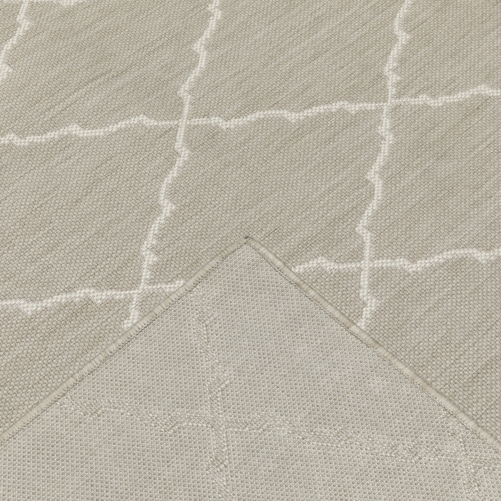 Oriental Weavers Portofino 7225H Grey/Ivory Rectangle Indoor / Outdoor Runner - Stain Resistant Machine Made Entryway & Hallway Runner-