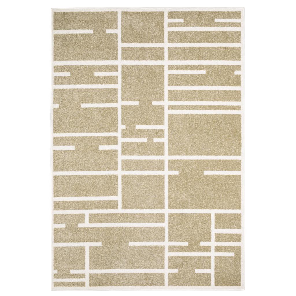 Oriental Weavers Quinn QUI04 Beige Rectangle Indoor Runner Geometric Pattern-