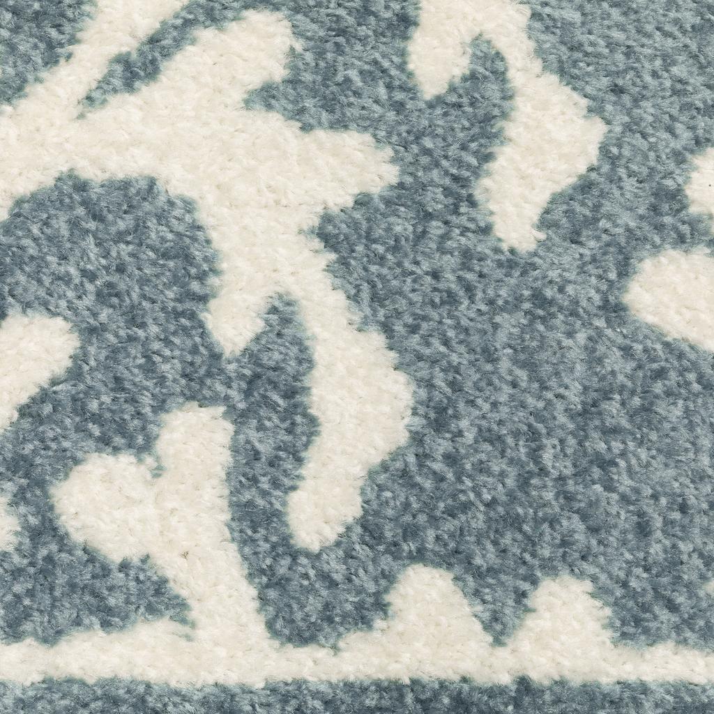 Oriental Weavers Quinn QUI07 Blue Rectangle Indoor Area Rug Botanical Pattern-