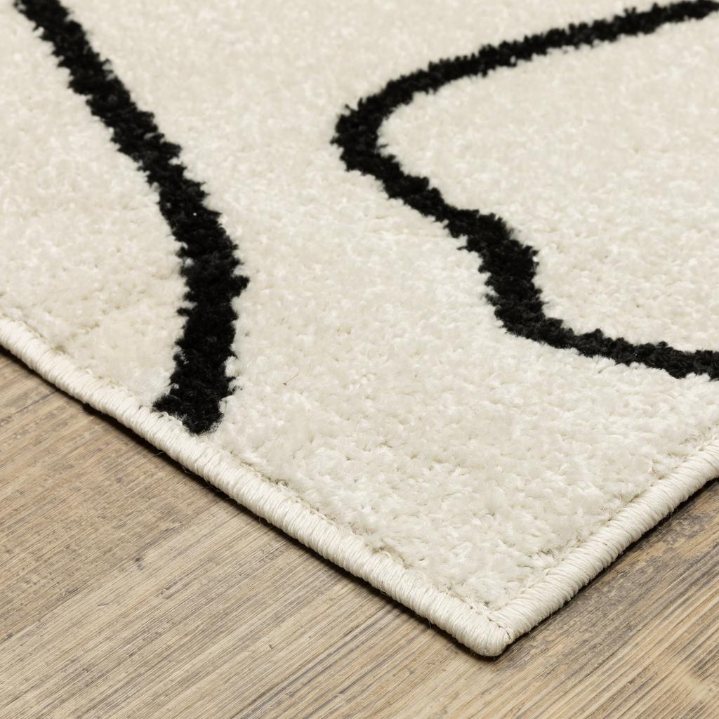 Oriental Weavers Quinn QUI12 Beige Rectangle Indoor Runner Abstract Pattern-