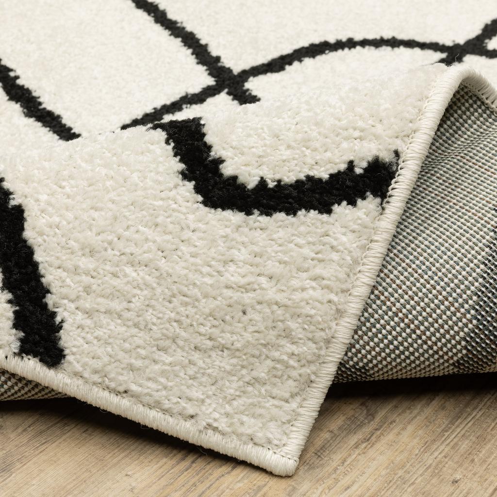 Oriental Weavers Quinn QUI12 Beige Rectangle Indoor Runner Abstract Pattern-