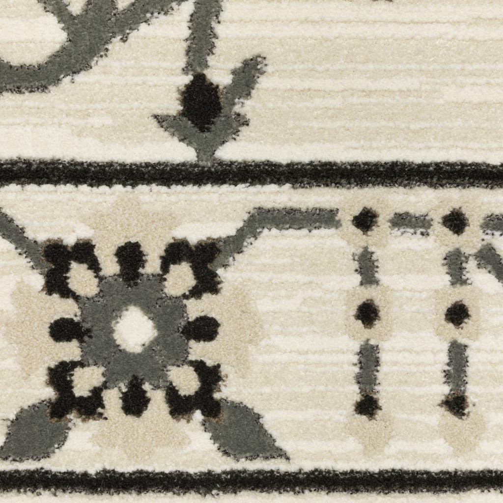 Oriental Weavers Raylan RAY03 Ivory Rectangle Indoor Area Rug Oriental Pattern-