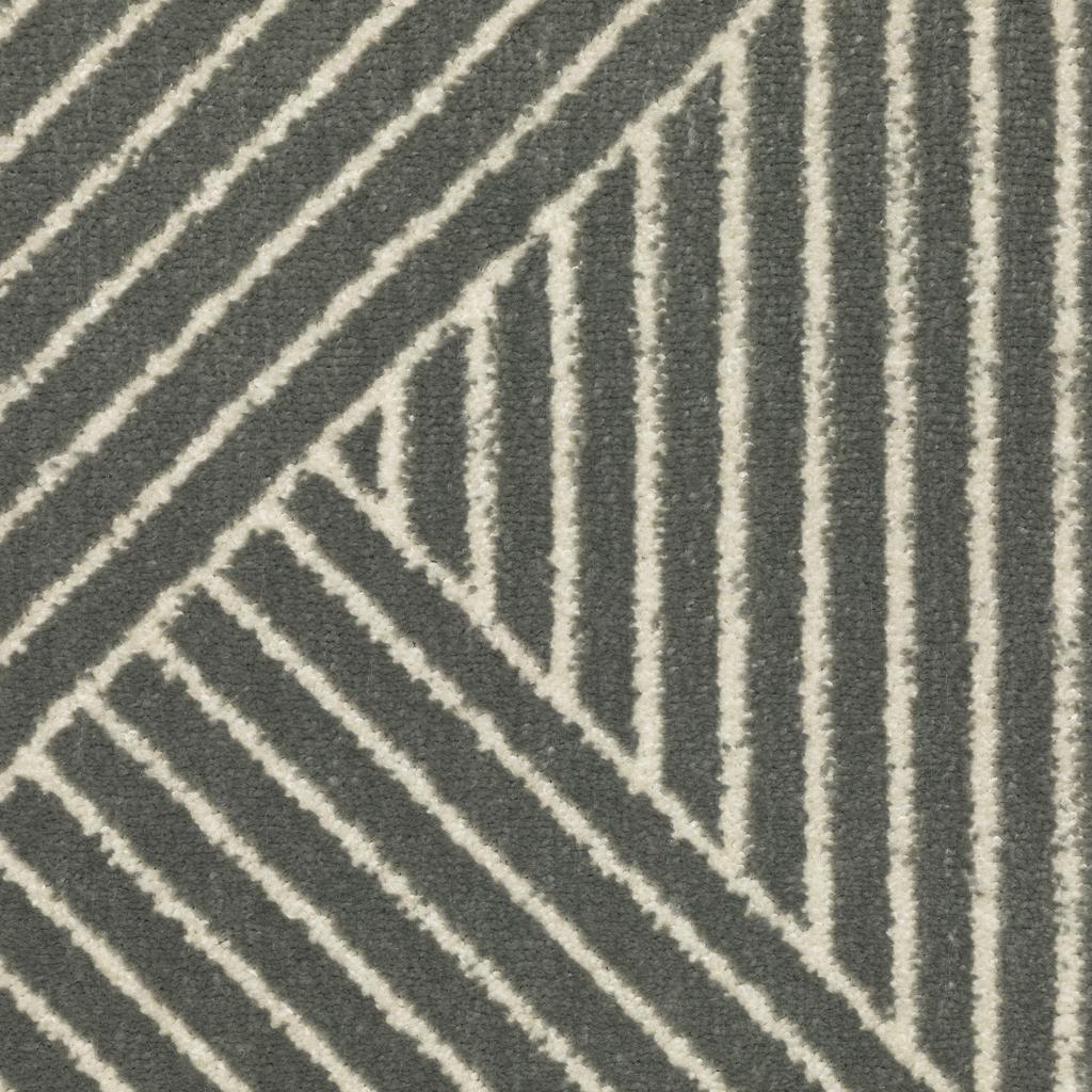 Oriental Weavers Raylan RAY08 Grey Rectangle Indoor Runner Geometric Pattern-