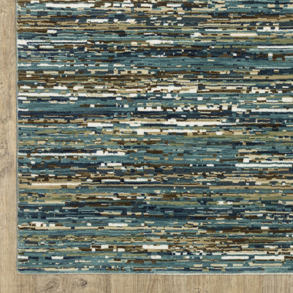 Oriental Weavers Reed RE01G Multicolor Rectangle Indoor Area Rug - Super Soft Stain Resistant Low Pile Rug with Striped Design-