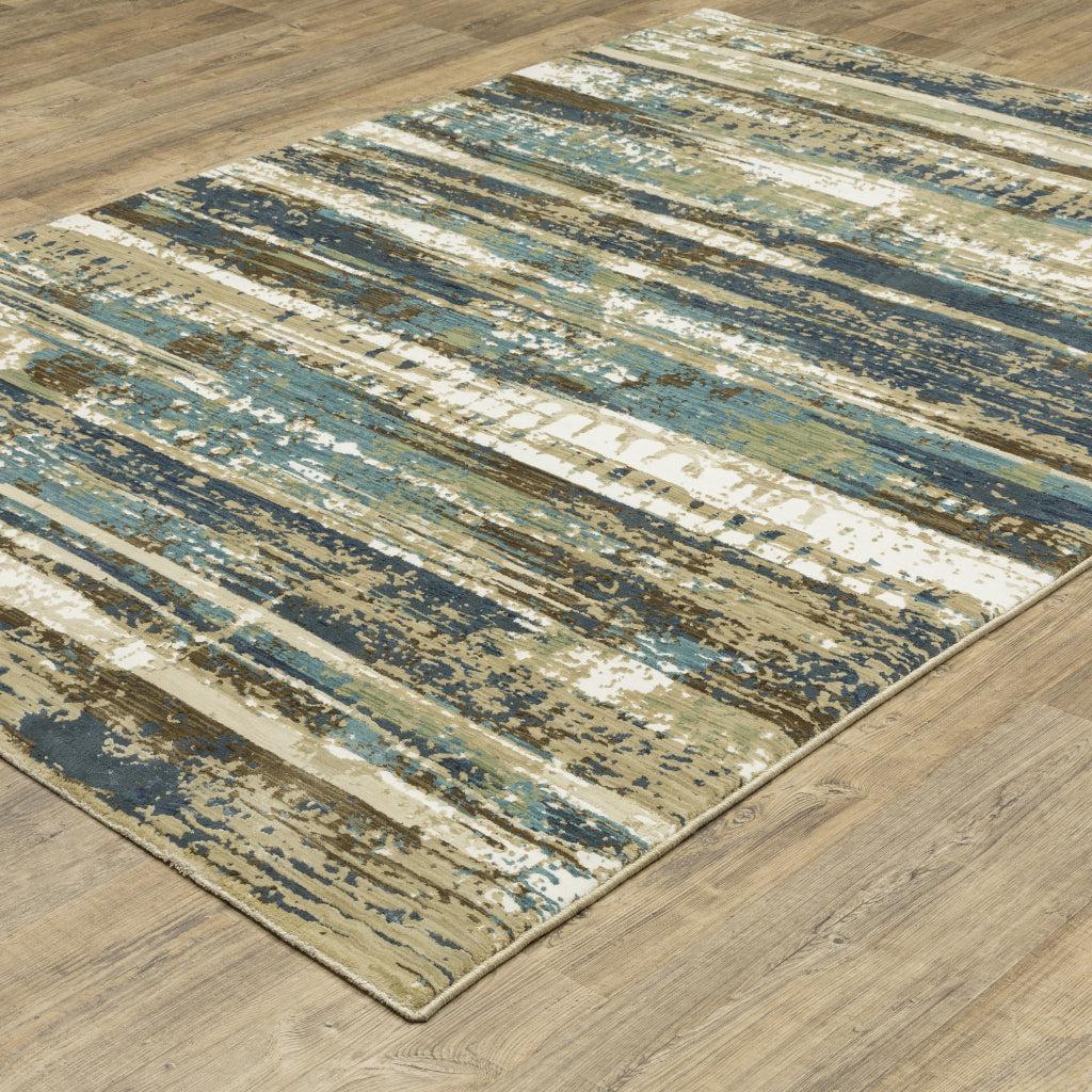 Oriental Weavers Reed RE02A Multicolor Rectangle Indoor Area Rug - Super Soft Stain Resistant Low Pile Rug with Abstract Design-