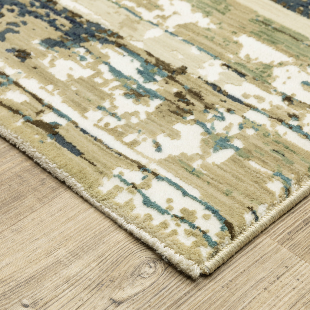 Oriental Weavers Reed RE02A Multicolor Rectangle Indoor Area Rug - Super Soft Stain Resistant Low Pile Rug with Abstract Design-