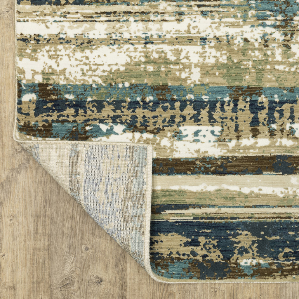 Oriental Weavers Reed RE02A Multicolor Rectangle Indoor Area Rug - Super Soft Stain Resistant Low Pile Rug with Abstract Design-