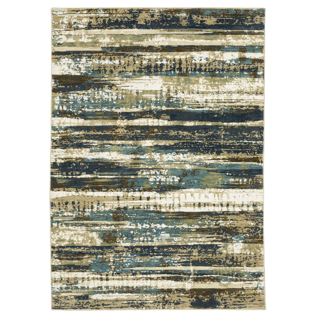 Oriental Weavers Reed RE02A Multicolor Rectangle Indoor Area Rug - Super Soft Stain Resistant Low Pile Rug with Abstract Design-