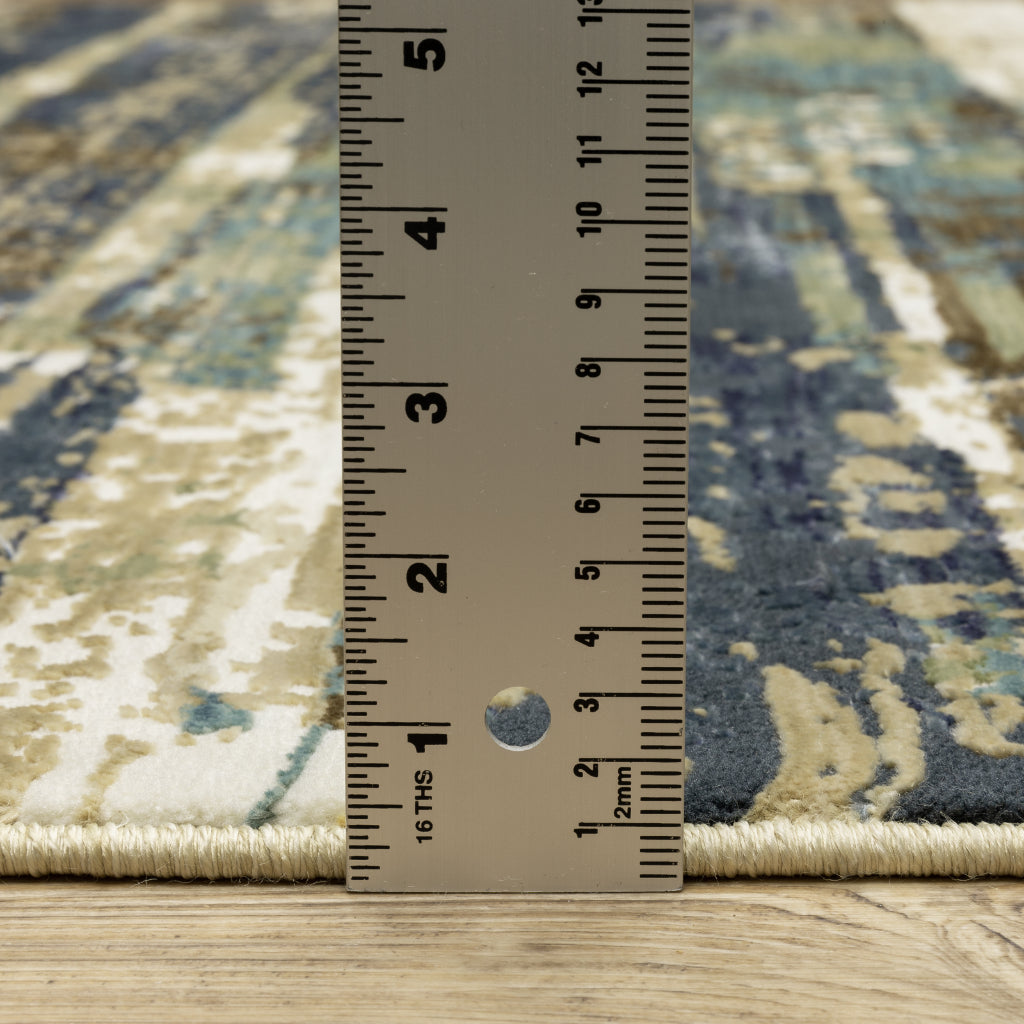 Oriental Weavers Reed RE02A Multicolor Rectangle Indoor Area Rug - Super Soft Stain Resistant Low Pile Rug with Abstract Design-