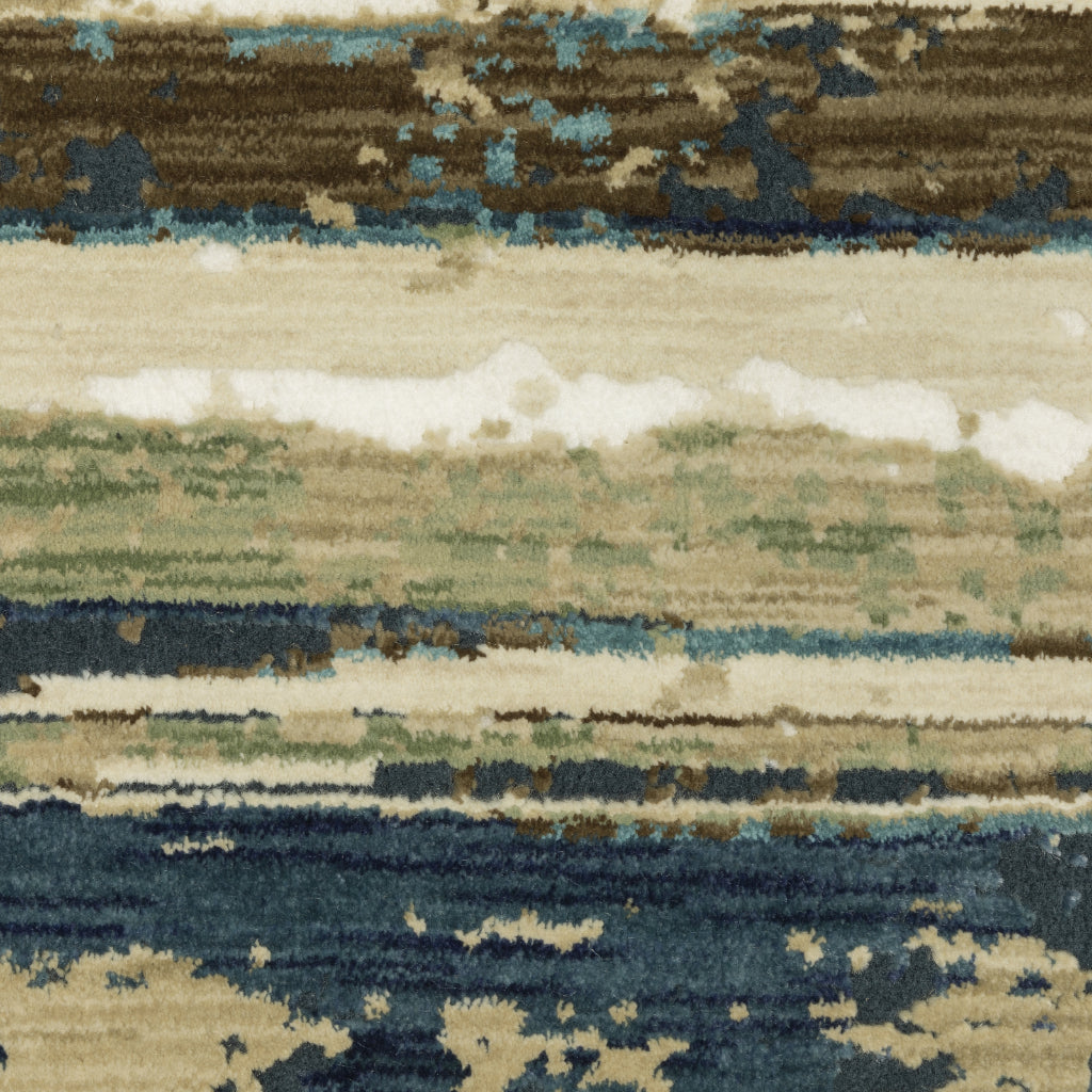Oriental Weavers Reed RE02A Multicolor Rectangle Indoor Area Rug - Super Soft Stain Resistant Low Pile Rug with Abstract Design-