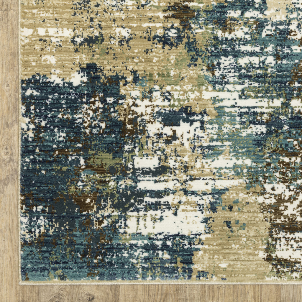 Oriental Weavers Reed RE06A Multicolor Rectangle Indoor Area Rug - Super Soft Stain Resistant Low Pile Rug with Abstract Design-