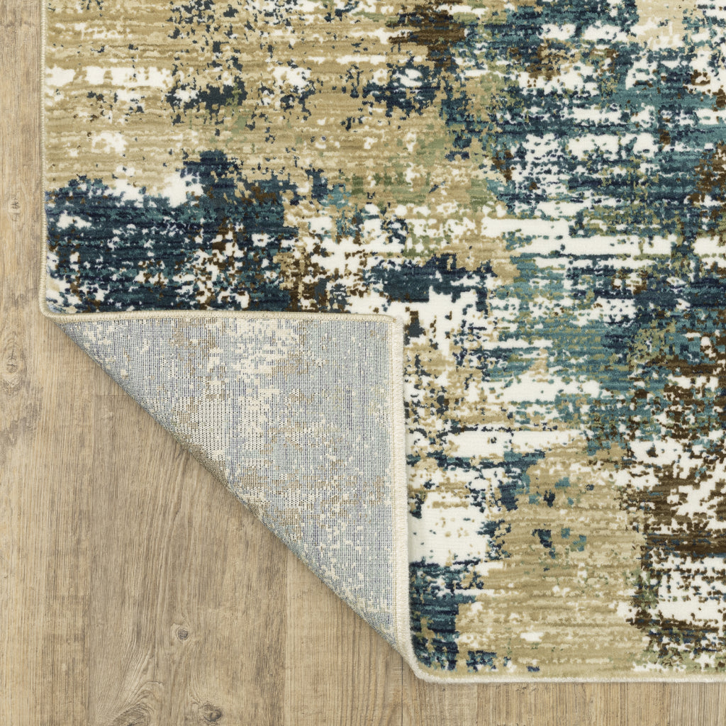 Oriental Weavers Reed RE06A Multicolor Rectangle Indoor Area Rug - Super Soft Stain Resistant Low Pile Rug with Abstract Design-