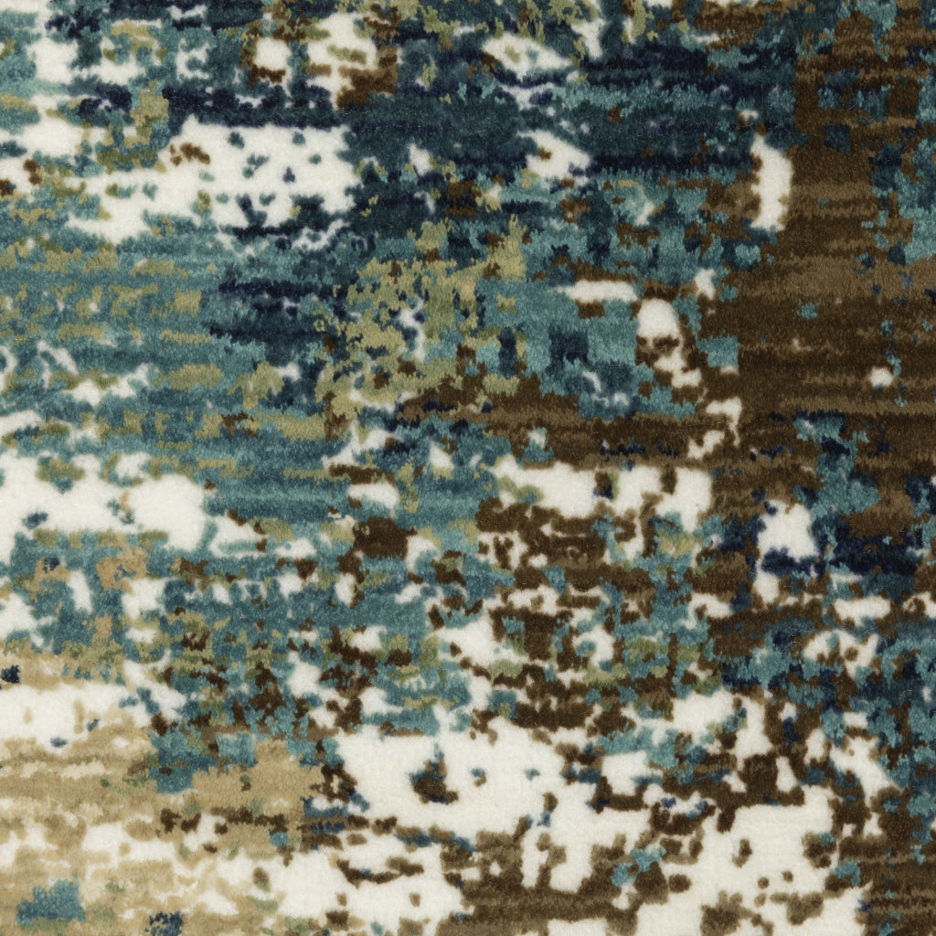 Oriental Weavers Reed RE06A Multicolor Rectangle Indoor Area Rug - Super Soft Stain Resistant Low Pile Rug with Abstract Design-