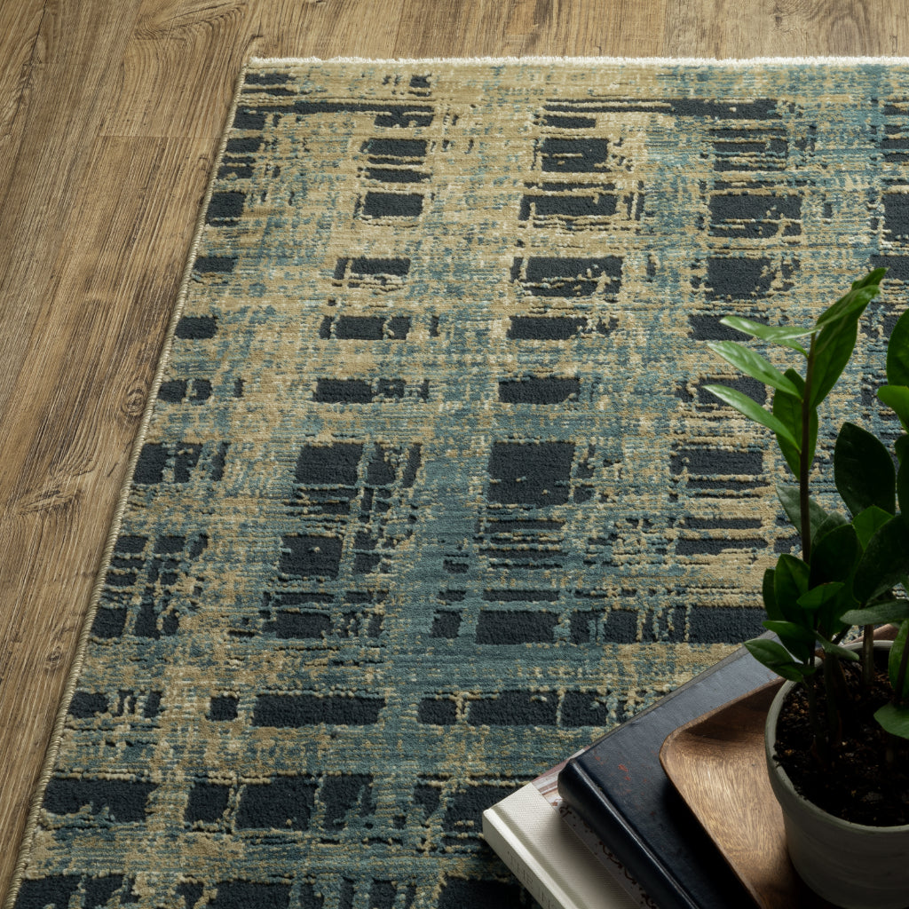 Oriental Weavers Reed RE07B Multicolor Rectangle Indoor Area Rug - Super Soft Stain Resistant Low Pile Rug with Geometric Design-