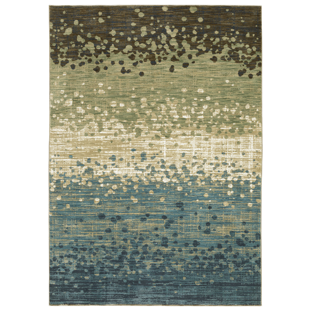 Oriental Weavers Reed RE08A Multicolor Rectangle Indoor Area Rug - Super Soft Stain Resistant Low Pile Rug with Abstract Design-