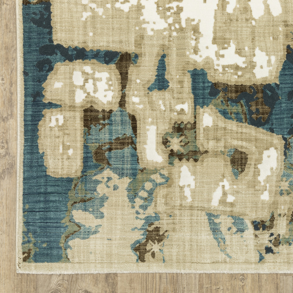 Oriental Weavers Reed RE11Q Multicolor Rectangle Indoor Area Rug - Super Soft Stain Resistant Low Pile Rug with Abstract Design-