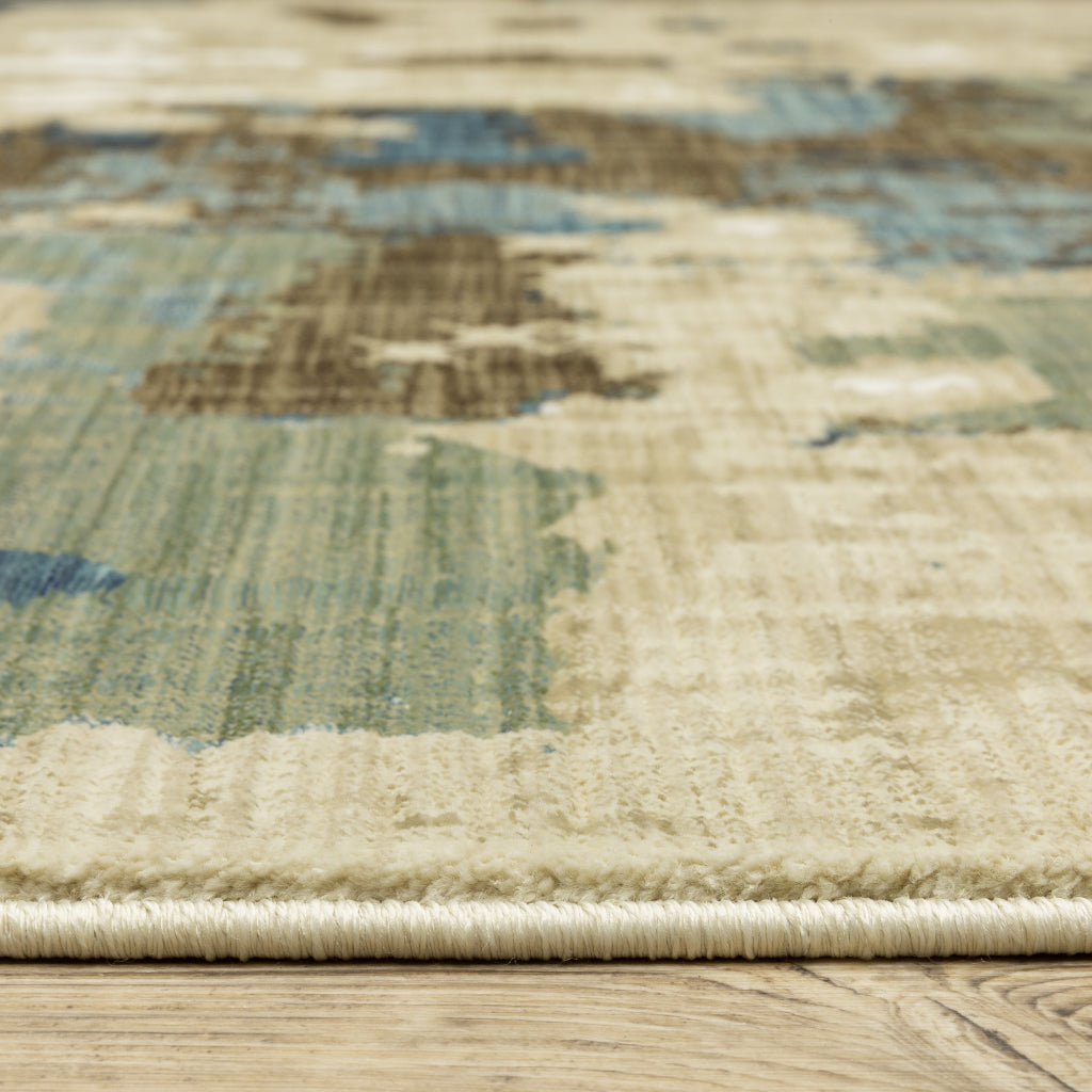Oriental Weavers Reed RE11Q Multicolor Rectangle Indoor Area Rug - Super Soft Stain Resistant Low Pile Rug with Abstract Design-