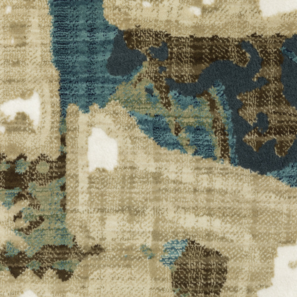 Oriental Weavers Reed RE11Q Multicolor Rectangle Indoor Area Rug - Super Soft Stain Resistant Low Pile Rug with Abstract Design-