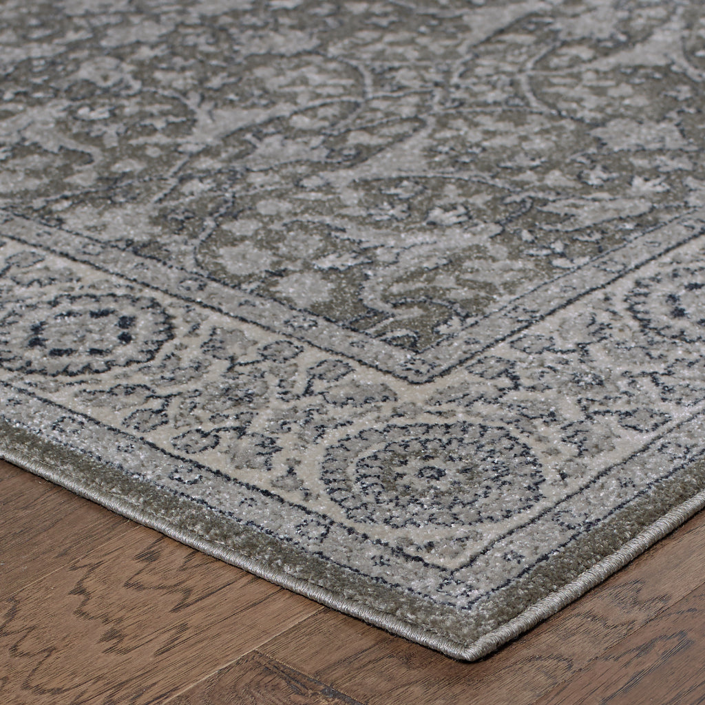 Oriental Weavers Richmond 001E3 Gray Rectangle Indoor Area Rug - Durable & Stain Resistant Low Pile Rug with Oriental Design-