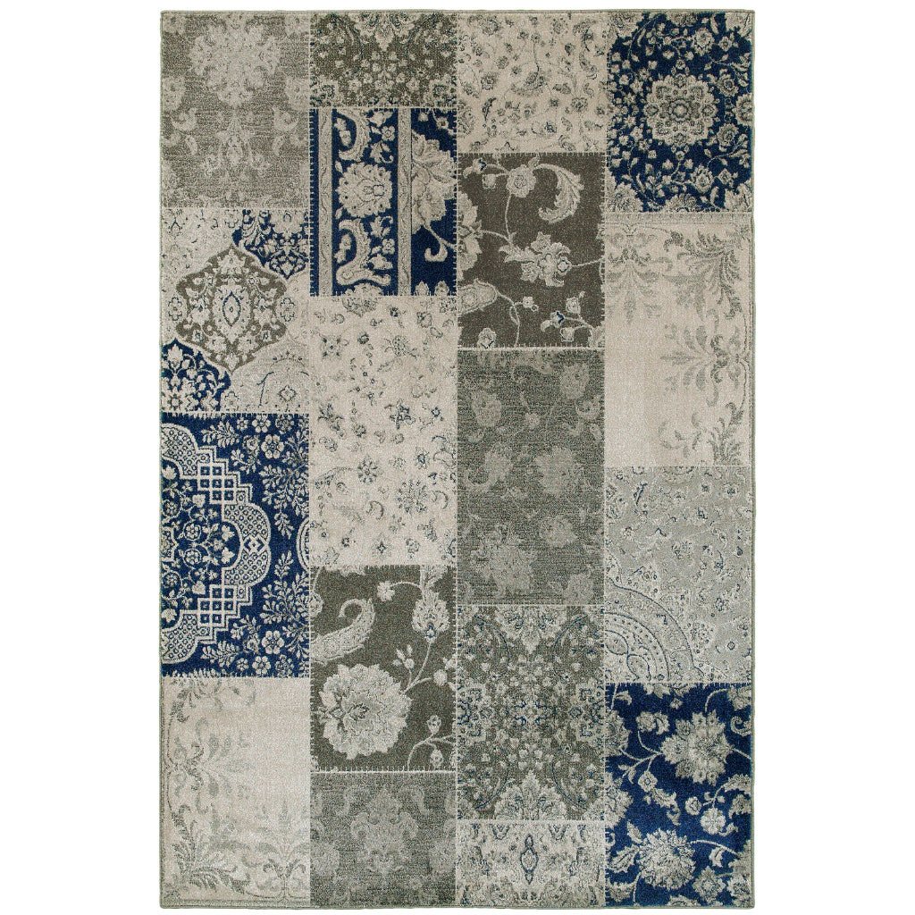 Oriental Weavers Richmond 1338B Multicolor Rectangle Indoor Area Rug - Durable & Stain Resistant Low Pile Rug with Geometric Design-
