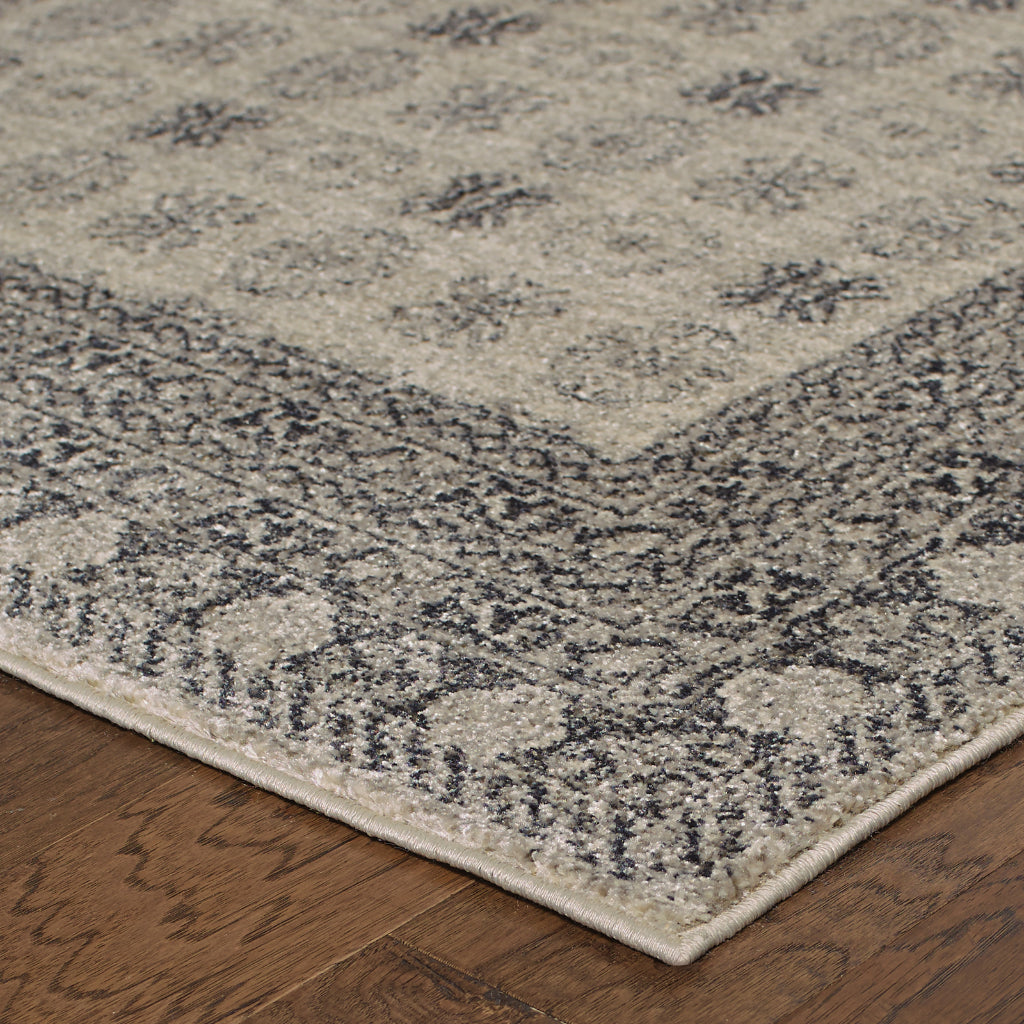 Oriental Weavers Richmond 4440S Gray Rectangle Indoor Area Rug - Durable & Stain Resistant Low Pile Rug with Oriental Design-